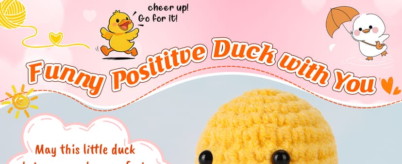 MBL Anniversary for Men Women Her - Funny Small Cute Crochet Duck Gifts for Women Men Wife Husband Girlfriend Boyfriend Fiance Couple Lover Him Birthday Wedding Christmas Stocking Stuffers Present