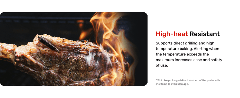 Pro Smart WiFi Wireless Meat Thermometer, Unlimited Range, Improved Stability, Ultra-Thin Probe, Bluetooth Digital Food Thermometer for Remote Monitoring of Oven/Kitchen/BBQ/Grill/Rotisserie