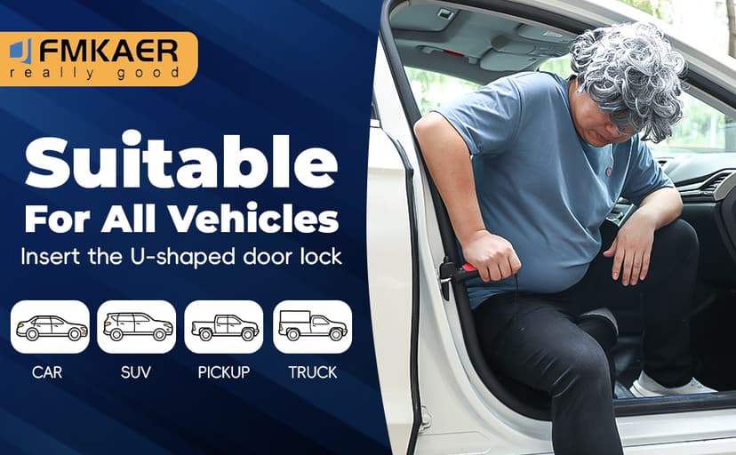 4 in 1 Car Handle Assist for Elderly Car Door Handle - Multifunction Car Transfer Aid - Help Elderly Get Out of Car, Auto Cane Portable Vehicle Support Handle for Seniors, Handicapped, Max 450 Pounds B0D6YV73LJ