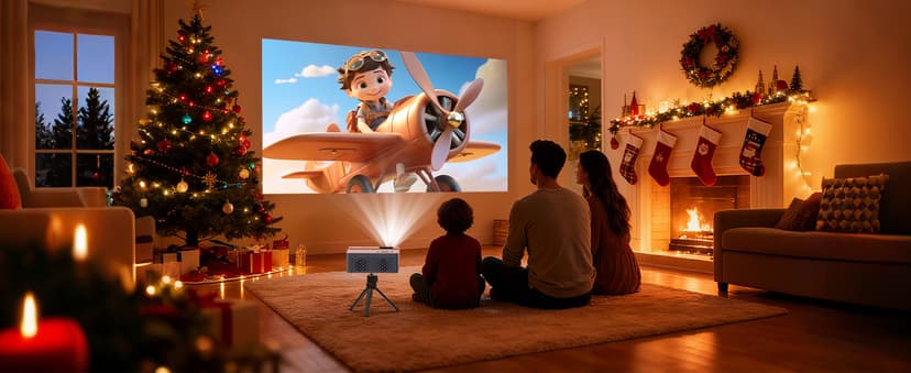 TMY Mini Projector, Upgraded Bluetooth Projector with Screen, 1080P Full HD Portable Projector, Movie Projector Compatible with TV Stick Smartphone/HDMI/USB, indoor & outdoor use