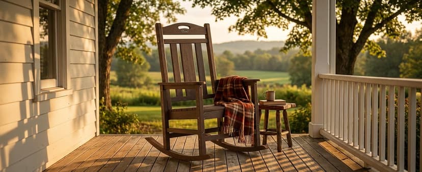 Ciokea Oversized Outdoor Rocking Chair, 380lbs Heavy-Duty Large Patio Rocker, Weather Resistant & Anti-Fade Porch Chair, High Back Cozy Rocking Chair for Outside, Fire Pit, Deck, Garden, Black