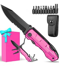Gifts for Men Him Dad, Pocket Multitool Knife, Christmas Stocking Stuffers for Men, Anniversary Birthday Gifts for Husband, Boyfriend, Guy, Groomsmen, Fathers Day, Gadget for Hiking, Camping, Outdoor