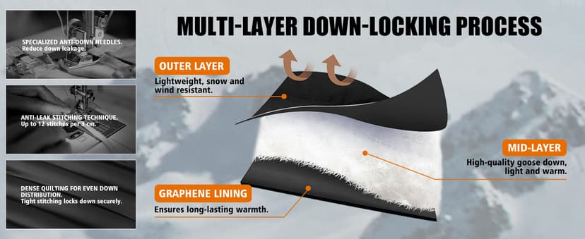 Pioneer Camp 850 Fill Goose Down Jacket Men Lightweight Packable Puffer Jacket with Hood Insulated Warm Winter Puffy Coat