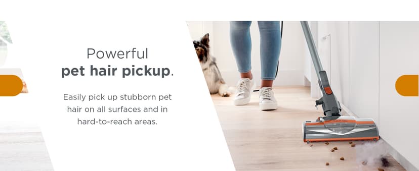 Shark Rocket Ultra-Light Corded Bagless Vacuum for Carpet and Hard Floor Cleaning with Swivel Steering (HV301), Gray/Orange