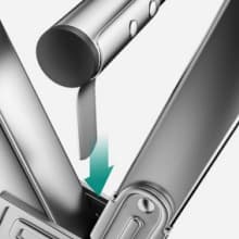 AUGMIRR Clothes Drying Racks Outdoor, 82 Inches Updated Version,Stainless Steel Laundry Drying Rack for Indoor Outdoor and The Balcony,Length Adjustable Saves Space,with Windproof Hooks(002)