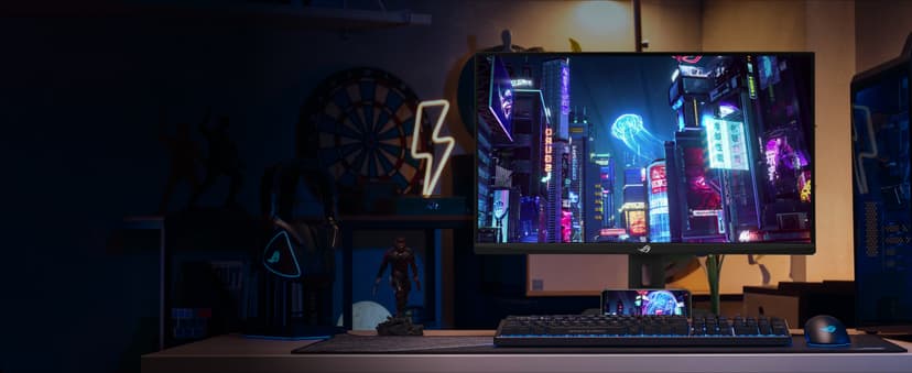 ASUS ROG Strix 27” QHD (2560x1440) HDR400 USB-C Gaming Monitor (XG27ACS), 180Hz,1ms, Fast IPS, 133% sRGB, Extreme Low Motion Blur Sync, G-Sync Compatible, DisplayWidget, Tripod Socket, 3 Year Warranty