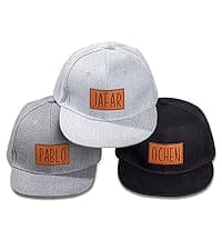 Custom Toddler Baby Beanies, Mama Mini Matching Hats, Leather Patch Baby Knit Hats, Winter Beanies for Infant, Kids Adults