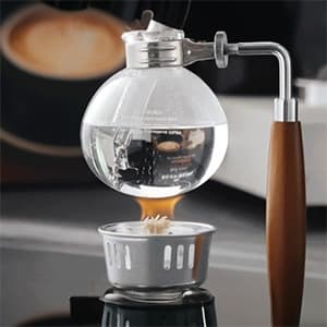 5 Cup,Siphon Coffee Maker with Wooden Handle ,syphon coffee brewer,coffee siphon,Vacuum Brewer Pot, Japanese Syphon Machine, Glass Drip Coffee Maker Set,Comes With 10 Sheets Of Coffee Filter Cloths