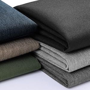 Waterproof Canvas Fabric by The Yard, 58inch 600D Upholstery Fabric Polyester Material Outdoor Water Resistant Material for Sewing Chair Patio Cushion Bag Sofa Seat Repair, 1 Yard Flaxen Grey