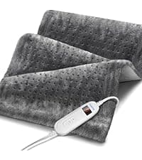 RENPHO Electric Heating Pad for Back Pain Relief, Birthday Gifts for Women Men Mom Dad Elderly, FSA Eligible Items Only List, Large Heat Pad for Neck and Shoulders, 24"x33", ETL Certified, Gray
