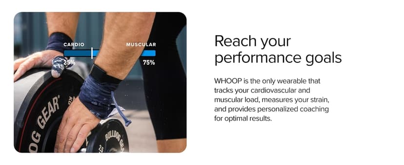 WHOOP 5.0/MG Activity Tracker - 12 Month Membership - Health and Fitness Wearable – 24/7 Activity and Sleep Tracker, Personalized Coaching, Menstrual Cycle Insights – 14+ Days Battery Life