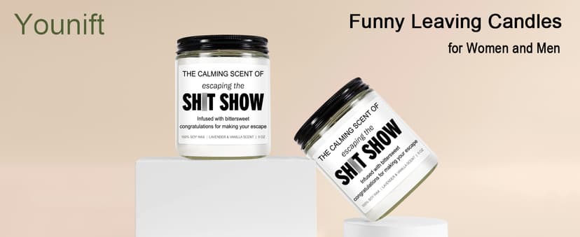 Sarcastic Candles, Going Away, Goodbye, Farewell Gifts for Coworkers - Retirement, Coworker Leaving Gifts for Women, Men - Leaving Job, Moving Away Presents for Friends, Boss, Work Bestie