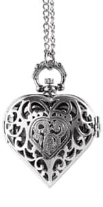 VIGOROSO Mens Classic Steampunk Pocket Watch with Chain Skeleton Hand Wind Mechanical Pocket Watches for Men & Women