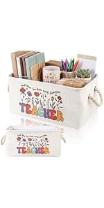 Gift for Book Club Members, To Be Read Organizer, Linen Canvas Bin with Handles for Reading Accessories Bookworm Decor Marsui 1 Pcs TBR Basket Book Lover Gifts for Women Book Storage Bin Bookish B0DSPS3KRY