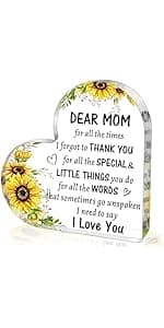 60th Birthday Gifts for Women Men, Acrylic Heart Cake Topper Birthday Decorations Presents, 60 Year Old Bday Gifts for Mom, Aunt, Grandma, Sister, Best Friends, Wife, Her