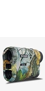 REVASRI Hunting Laser Rangefinder with Rechargeable Battery 1000 Yards Hunting Range Finder with Target Acquisition Technology Easy-to-Use Clear Accurate Rangefinders for Hunters