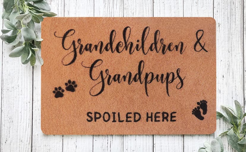 Grandma Gifts,Christmas Nana Gifts for Grandma,Gifts for Grandparents,Grandpa Gifts Birthday Gifts,Gigi Grandma Gifts from Granddaughter Grandchildren Grandson Grankids,Doormats Home Decor