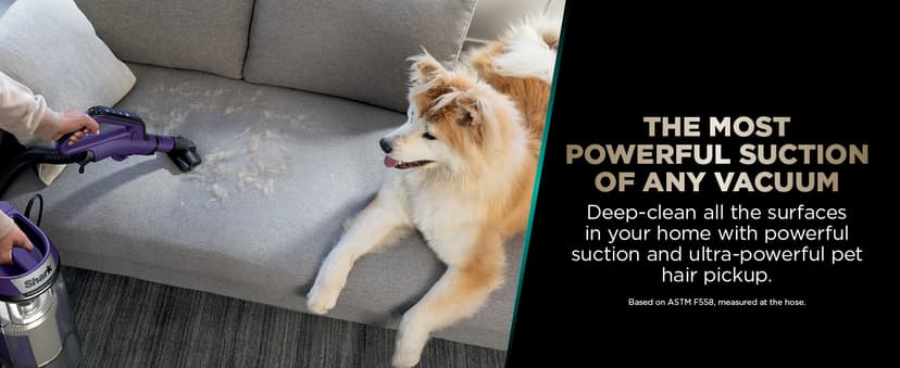 Shark POWERDETECT Upright Vacuum Cleaner with HEPA Filter, Heavy Duty Vacuum with Powerful Suction for Pet Hair Pickup, DuoClean Technology, Powered Lift-Away, Ideal for Carpets & Hardfloors, AZ4002