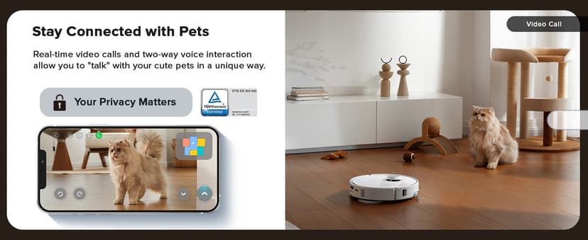 roborock Qrevo Curv Robot Vacuum and Mop, Zero-Tangling, AdaptiLift Chassis, FlexiArm Technology, Al Obstacle Recognition, 17mm Mop Lift, 18,500Pa Suction, Hot Water Mop Washing & Dock Self Cleaning