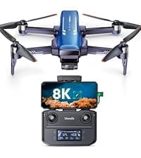 V11Air Drone with 6K UHD Camera for Adults, 3-Axis Brushless Gimbal, 4K/30FPS Video, 70Mins Flight Time with 2 Batteries Professional Quadcopter, 10000ft FPV Digital Transmission and Auto Return