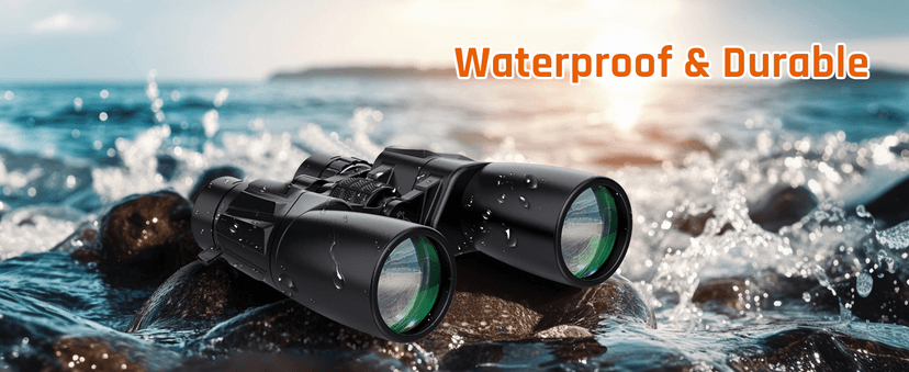 10-30x50 Zoom Binoculars for Adults, High Powered Military Binoculars for Bird Watching Traveling Hunting Concerts with Large View,BAK4,FMC Lens,Clear Low Light Vision at Night