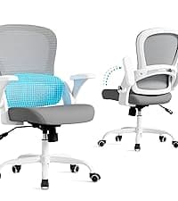 TRALT Ergonomic Office Chair - Comfy Desk Chair with Back Support, Home Office Desk Chairs, Computer Chair, 330lbs Wide Seat Big and Tall Office Chair for Executives (Grey)