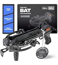 BALLISTA BAT Compound Mini Crossbow - Small Crossbow for Hunting, Fishing and Target - 300 FPS, 130 Lbs, 2.46 lbs