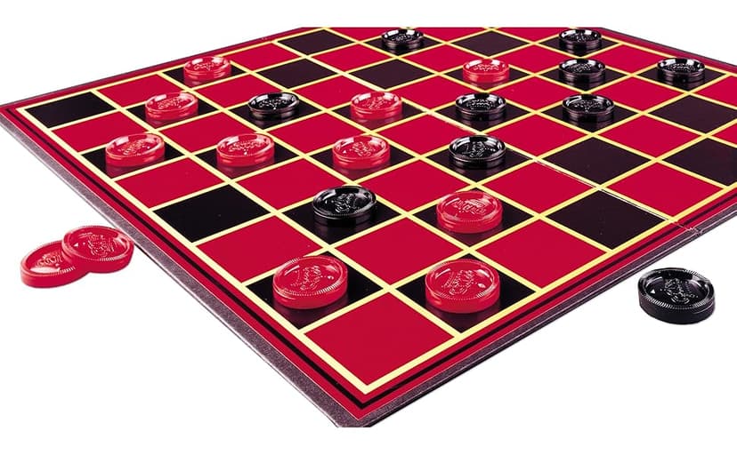 Pressman Checkers -- Classic Game With Folding Board and Interlocking Checkers, 2 Players
