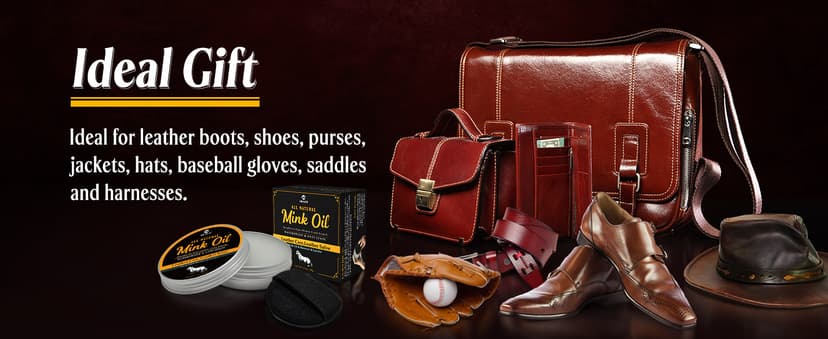 MEKER Mink Oil for Leather Boots, Leather Conditioner and Cleaner 3.52 oz-All-Natural Waterproof Soften and Restore Shoes