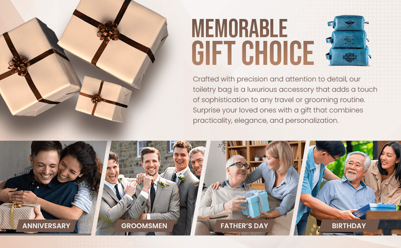 Personalized Hand Crafted Leather Toiletry Bag for Men, Shaving Bags, Travel Pouch, Engraved Monogrammed Leather Dopp Kit, Toiletries, Grandpa, Boyfriend, Groomsmen, Birthday, for Men