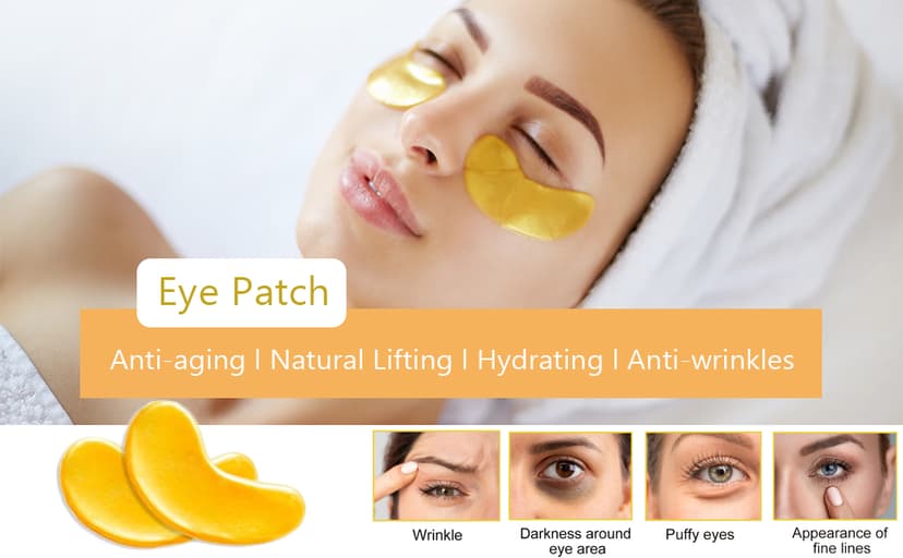 Eye Patches for Puffy Eye, Lip Mask Pads Reduce Fine Line, Hydrating Self-Care for Spa Nights, Bridal Parties & Bulk Gifts 30 Pairs 24K Gold Eye Masks & Lip Masks, for Spa & Bachelorette Favors B0D8Q8BVGP