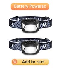 Lepro LED Headlamp Rechargeable - Super Bright Head Lamp with 5 Modes for Camping & Hiking Gear Essentials, IPX4 Waterproof Headlight Flashlight with Red Light, USB Cable Included