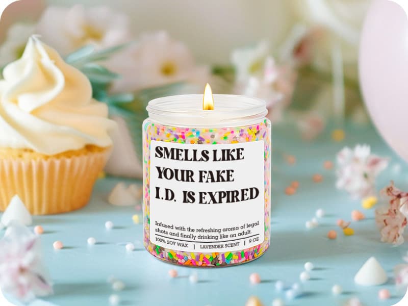 Happy 21 Year Old Birthday Gifts, Cool 21st Birthday Candle for Girls, Boys, Funny Turning 21 Ideas for Friend, Daughter, Men GSPY Candle, 21st Birthday Gifts for Women, Female, 21 Year Old, Her, Him B0FPLWDWQ3