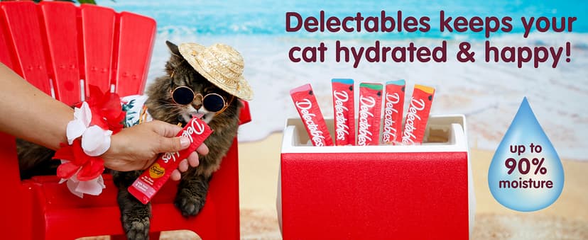 Delectables Squeeze Up Catnip Variety Pack, Creamy Squeezable Puree, Lickable Wet Cat Treats, Grain Free, No Added Fillers, No By-Products, No Added Preservatives, 0.5 Ounces Tube, 20 Tubes Total