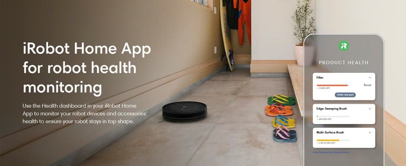 iRobot Roomba Vac Robot Vacuum (Q0120) - Easy to use, Power-Lifting Suction, Multi-Surface Cleaning, Smart Navigation Cleans in Neat Rows, Self-Charging, Alexa