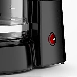 BLACK+DECKER 12-Cup Coffee Maker with Easy On/Off Switch, Easy Pour, Non-Drip Carafe with Removable Filter Basket, Vortex Technology, Black