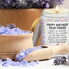 Happy Birthday Gifts for Women, Best Friends, BFF Friendship Gift for Women Funny Gifts for Woman, Best Friends, Her, Sister, Female, Coworker, Girlfriend, Bestie Christmas Candles Gift