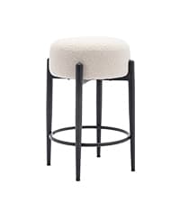 COLAMY Bar Stools Set of 4, Modern Swivel Bar Chairs, Adjustable Upholstered Barstools Counter Height with Full Backrest for Bar, Dining Room, Kitchen Island, Beige