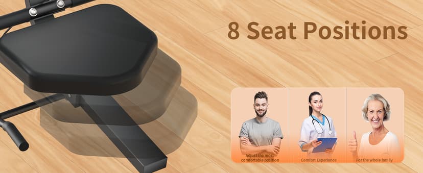 JEEKEE Recumbent Exercise Bike for Seniors,Stationary Bikes for Home, 400LB Capacity & 16 Levels Magnetic Resistance, Heart Rate Handle