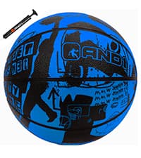 AND1 Fantom Rubber Basketball: Official Regulation Size 7 (29.5 inches) Rubber Basketball - Deep Channel Construction Streetball, Made for Indoor Outdoor Basketball Games