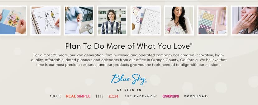 Blue Sky 2026 Weekly and Monthly Planner Calendar, Includes January 2026 - December 2026, 5" x 8", Flexible Cover, Wirebound, Laminated Tabs, Enterprise