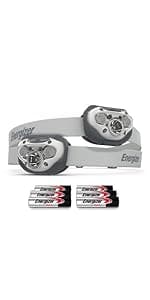 Energizer LED Headlamp PRO (2-Pack), IPX4 Water Resistant Headlamps, High-Performance Head Light for Outdoors, Camping, Running, Storm, Survival LED Light for Emergencies (Batteries Included)