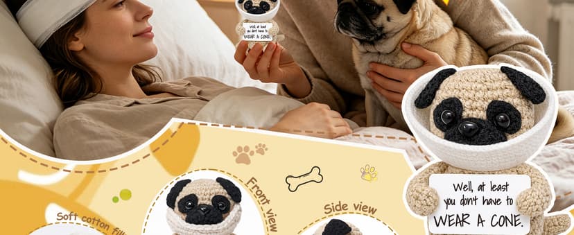 Funny Get Well Soon Gift – Surgery Recovery & Feel Better Gift for Women Men, Cute Encouragement Desk Decor for Friend Coworker Her Him B0GZ3Y9FJP