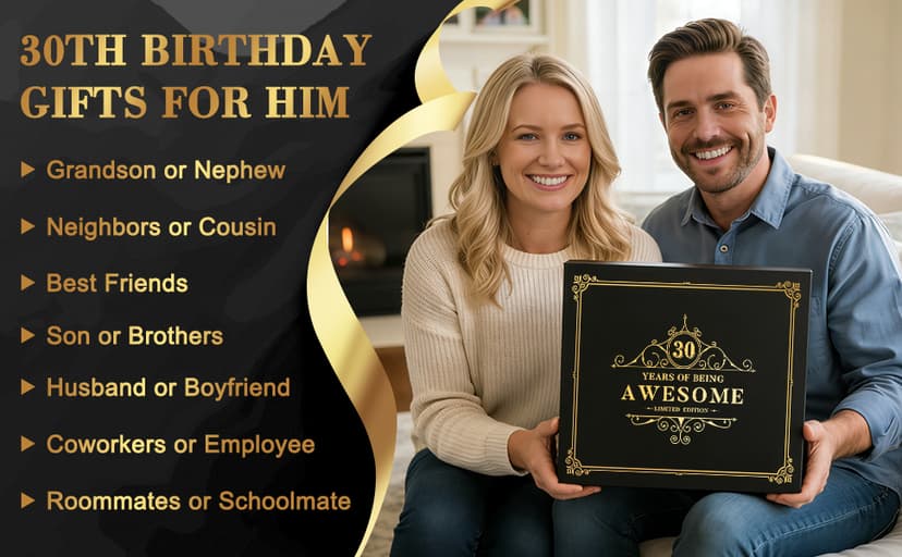 30th Birthday Gifts for Men Funny 30 Year Old Birthday Gifts for Men Cool 1996 Gift for 30 Year Old Man Unique Happy 30th Bday Gift Ideas for Man 30s Dirty Thirty Decorations for Him Turning 30 B0G2PQSTV4