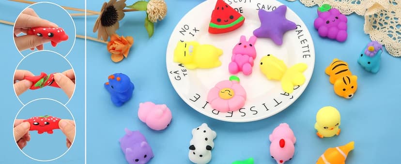 30 Pack Squishy Toys, Kawaii Squishies Party Favors for Kids 4-8 8-12 Treasure Box Toys for Classroom Birthday Xmas Gifts Goodie Bag Mini Animals Mochi Squishy Stress Relief Sensory Toys Random B0DG2VRFV7