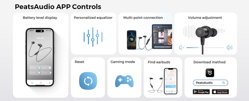 SoundPEATS Q40 HD Sports Neckband Headphones with LDAC Hi-Res Audio & Bluetooth 6.0 Stable Connection, IP67 Waterproof Wireless Earbuds, 20H Playtime for Running Gym, Fast Charge, Dual Pairing