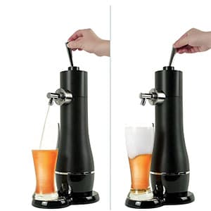 Draft Beer Dispenser, Beer Foam Maker, Beer Draft System for Canned and Bottled, Beer Gifts for Men, Father's Day, Birthday, Black