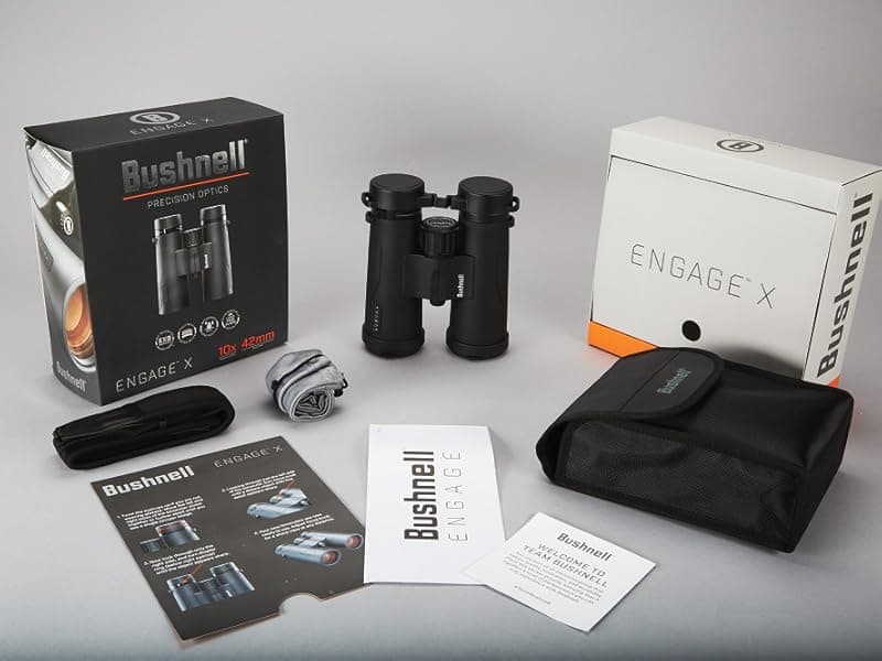 Bushnell Engage X 10x42mm Binoculars, IPX7 Waterproof and Lightweight Binoculars for Hunting, Travel, and Camping