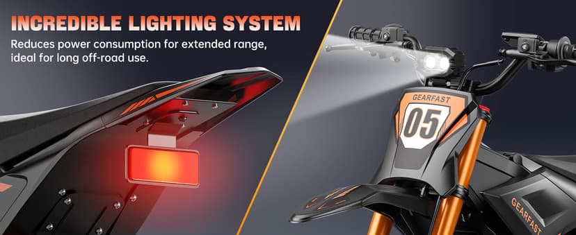 Malzahar Electric Dirt Bike for Teens Adults, 3500W, 40MPH & 60 Miles Electric Motorcycle, 48V/23.4AH Removable Battery, Hydraulic Brakes & Full Suspension, Mountain Off-Road E Dirt Bike for Age 13+