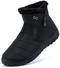 Ecetana Womens Snow Boots Winter Shoes: Ankle Booties Warm Fur Lined Waterproof Non-Slip Boots for Women